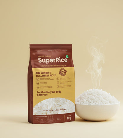 SuperRice with a bowl of rice